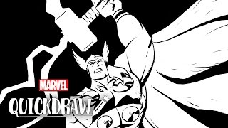 Thor Sketch by Mike Oeming - Marvel Quickdraw