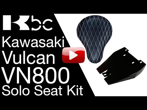 INSTALL VIDEO VN800 Seat Kit Solo seat Conversion Kit Kawasaki Vulcan BobberCycle