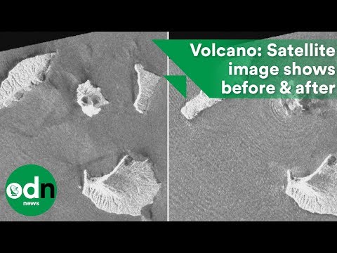 Volcano: Shocking satellite image shows before & after