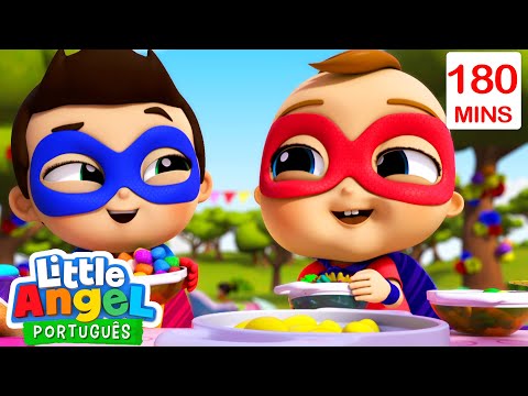 Capa de Joãozinho Quer Mais Gostosuras! | 3 HORAS DE LITTLE ANGEL BRASIL! | Músicas Infantis em Português