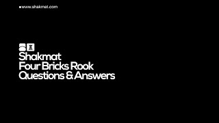 Video thumbnail for Shakmat Four Bricks Rook — Q&A by Shakmat