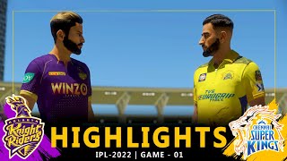 IPL - 2022 | 1st Match Highlights | Chennai Super Kings V Kolkata Knight Riders | #CSKvsKKR