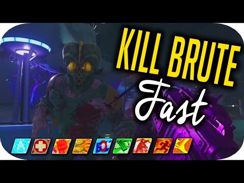 FASTEST Way To Kill The "BRUTE" Boss Zombie!!! ~ (Zombies In Spaceland)