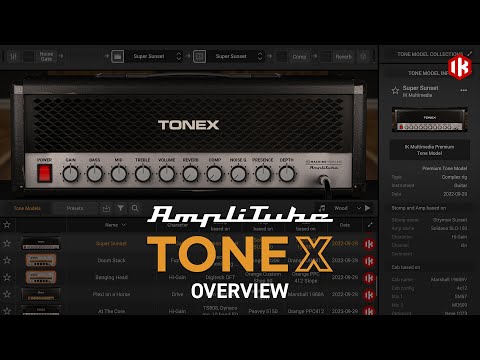 AmpliTube TONEX Available Now - AI Machine Modeled tone creator, player, browser