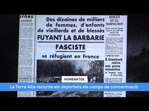 La Terra Alta homenatja als deportats a camps de concentració en un acte de memòria a Prat de Comte
