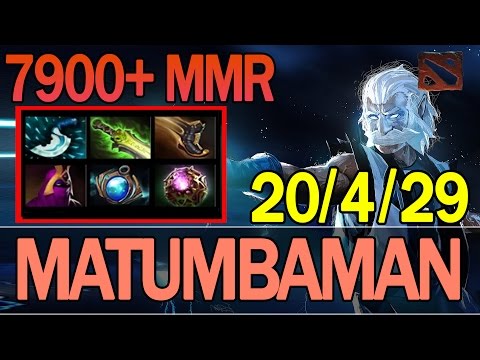 Dota 2 -  MATUMBAMAN Plays Zeus 7900+ MMR | Ranked Match