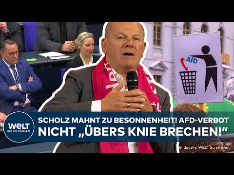 Video Thumbnail: AFD GESICHERT RECHTSEXTREM: Olaf Scholz warnt vor Schnellschüssen und lobt Verfassungsschutz!