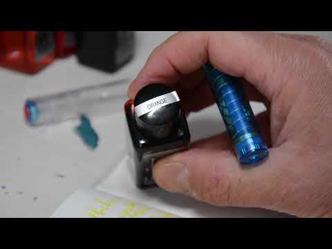 Ink Comparison: Yellow and Orange Diamine