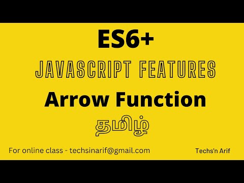 3 Javascript Tutorial Es6 Arrow Function Tamil