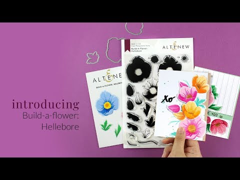 DIY Hellebore Blooms - Unboxing Altenew Floral Layering Stamp Set
