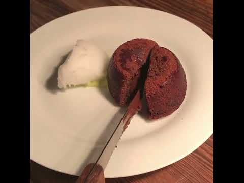 Dark chocolate fondant, very nice.