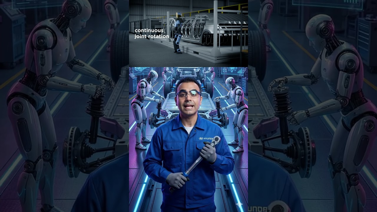 Nuevo Robot humanoide con IA de Hyundai trabaja junto a humanos para armar autos de forma veloz ⚡