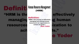 Definition of Human Resource Management #commerce #humanresourcemanagement