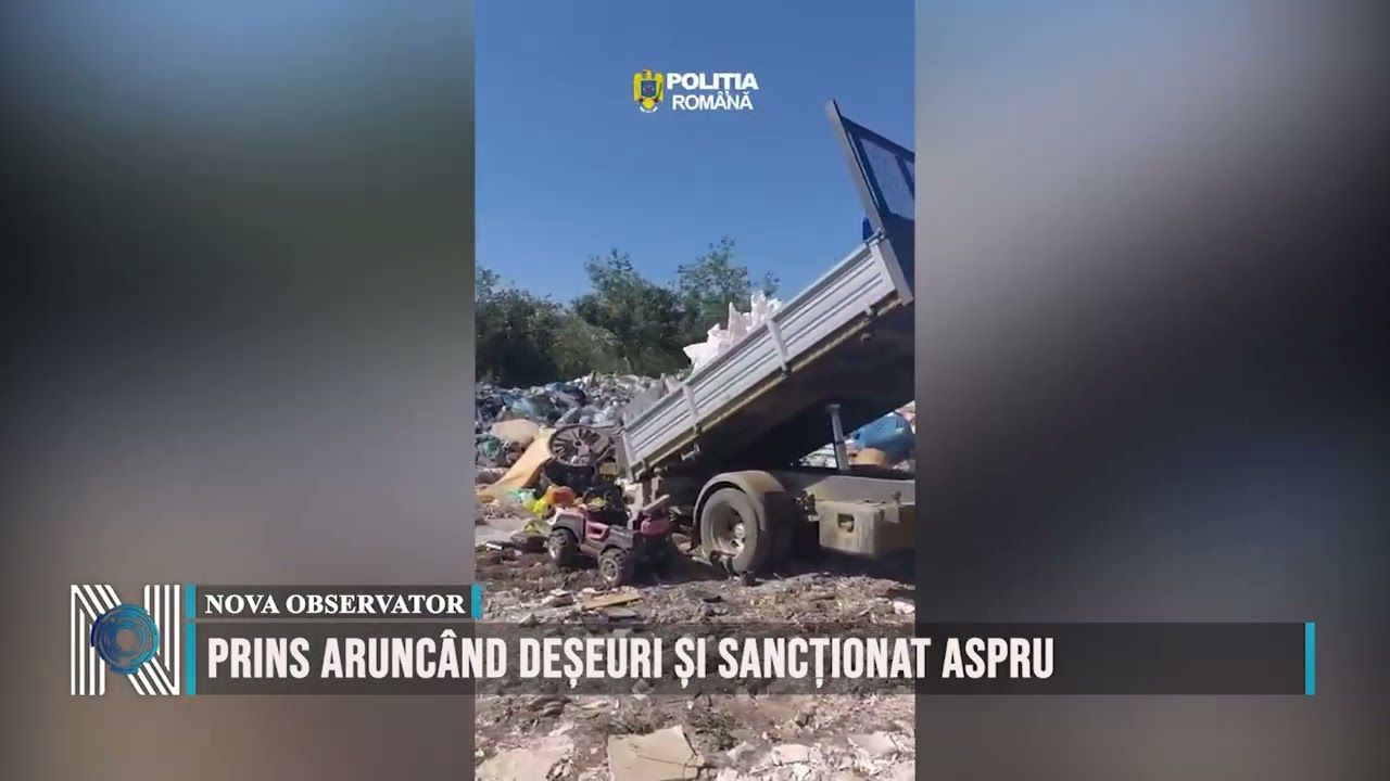 Prins aruncând deșeuri și sancționat aspru