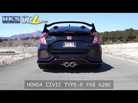 HKS Hi-Power Muffler Spec L Exhaust - Honda Civic Type R FK8 17+
