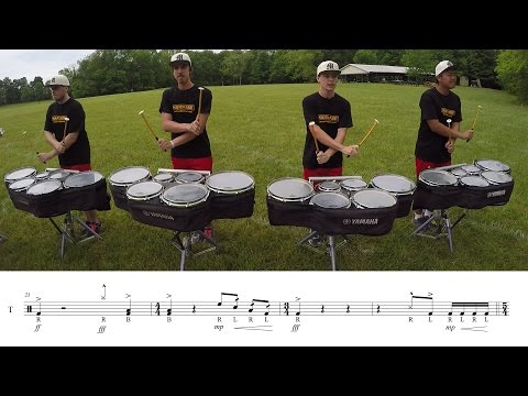 2016 Madison Scouts Tenors - LEARN THE MUSIC to "Overture"
