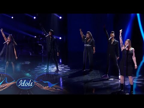 Top 4: Group Song – ‘Viva The Legend’ – Idols SA | S17 | Ep 17 | Live Shows | Mzansi Magic