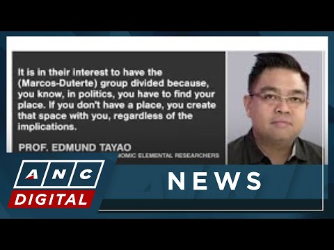 Political analyst: Certain personalities want Duterte-Marcos group divided ANC