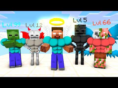 HEROBRINE : SUPERHERO LEVEL RUN CHALLENGE - Minecraft Animation