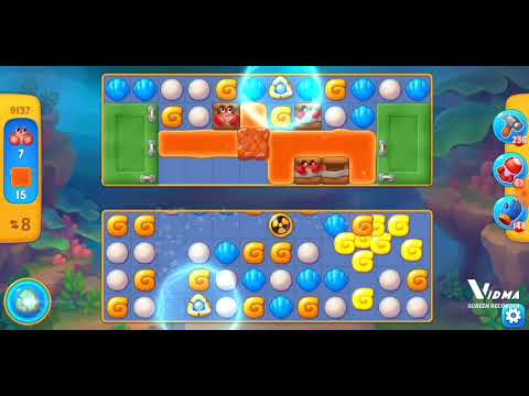 Fishdom. 9137 level no boosters and diamonds. 16 moves