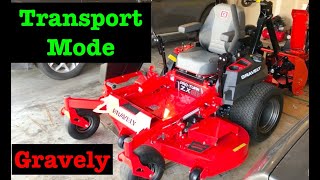 Beginner tutorial - Configure Zero Turn mower for Transport Mode
