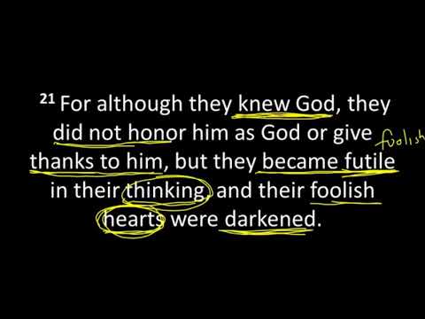 Romans 1:18-32 // God's Wrath Revealed Against Ungodliness
