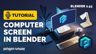 Computer Screen Tutorial with Texture in Blender | Polygon Runway