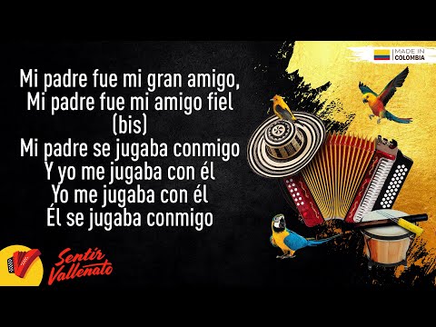Mi Gran Amigo, Peter Manjarrés & Sergio Luis Rodríguez, Video Letra - Sentir Vallenato