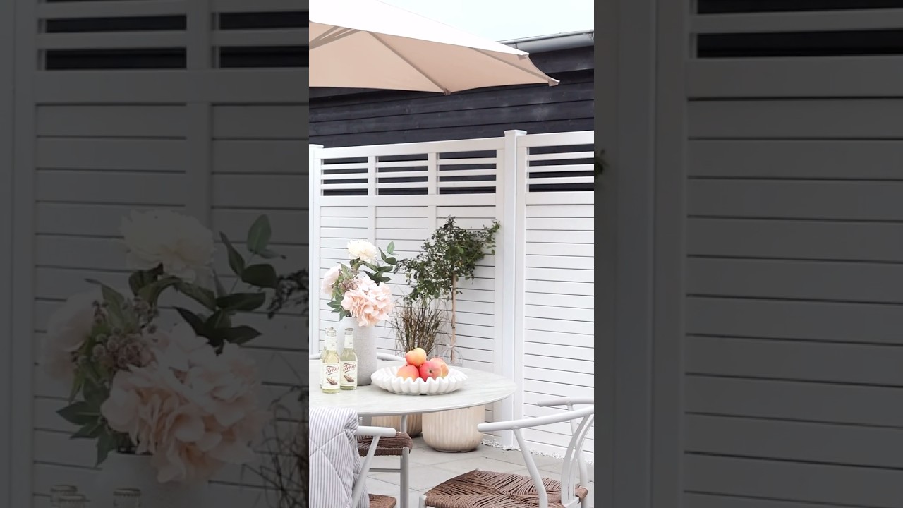 Decora hegn - 90×180 cm - hvid - 17678-13 DETAIL89950