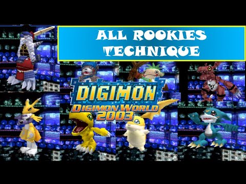 Digimon World 2003 Gameplay - All Rookies Technique