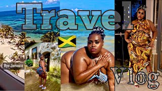 JAMAICA TRAVEL VLOG| COME BAMBOO RAFTING WITH ME RIU OCHOS RIOS, DUNNS RIVER FALLS