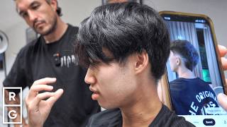 From a 90's Middle Part to a FAUX HAWK/Burst Fade Haircut