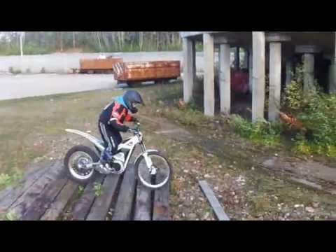 The Electric Motion EM 5.7 electric Trials Bike.