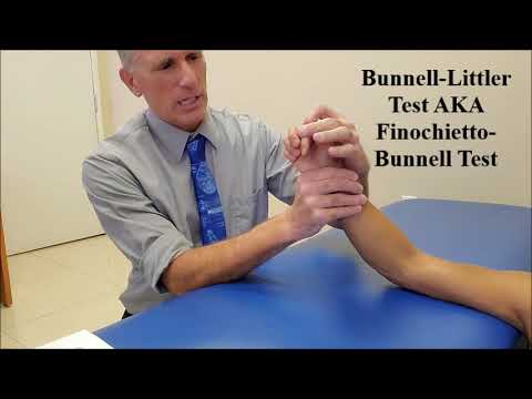Bunnell-Littler Test AKA Finochietto-Bunnell Test