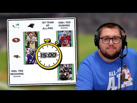 How many Grids can we complete in 15 minutes! (NFL Immaculate Grids)