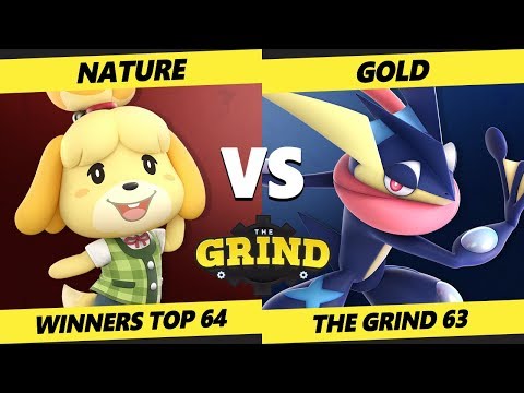 Smash Ultimate Tournament - Nature (Isabelle) Vs. Gold (Greninja) - The Grind 63 SSBU Winners Top 64