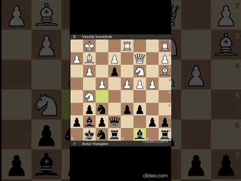 Artur Yusupov's Brilliancy in King's Indian vs Ivanchuk. #chess #chessgame #chesspuzzle #kordhell
