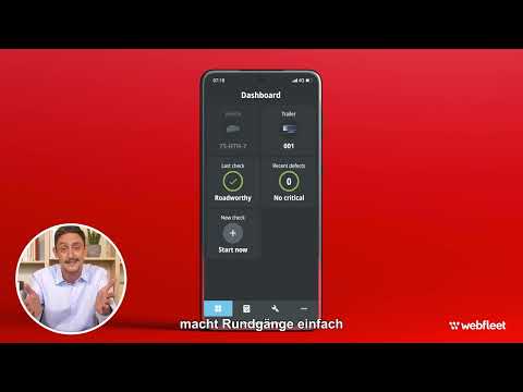 Mit Webfleet Vehicle Check digitalisieren Sie den täglichen Inspektionsrundgang Ihrer Fahrer