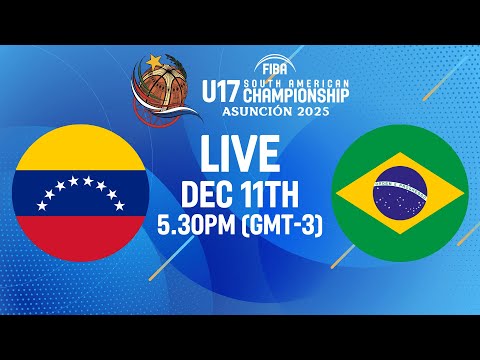 Group Phase | Venezuela v Brazil | Full Basketball Game | FIBA U17 South American Championship 2025