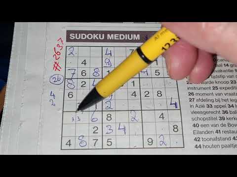 (#2637) Get familiar with an easy Medium!  Medium Sudoku puzzle. 04-15-2021