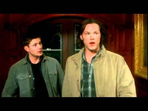 Dean, Sam & Genevieve - "Misha's been Stabbed.....Where?  S6E15