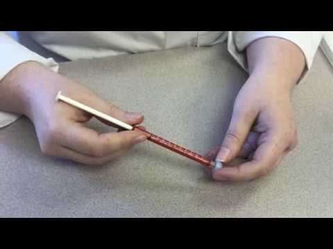 Dispensing 0.25ml from a 1ml syringe