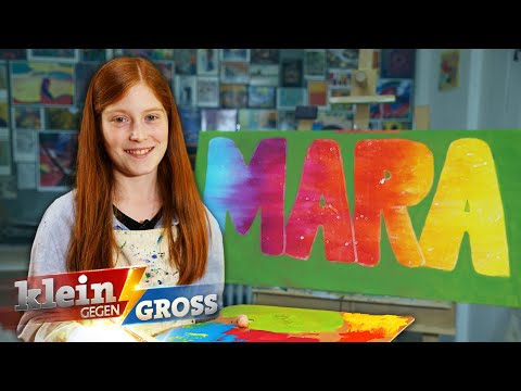 Künstlerin Mara (13) malt am liebsten Kakteen! | Klein gegen Groß