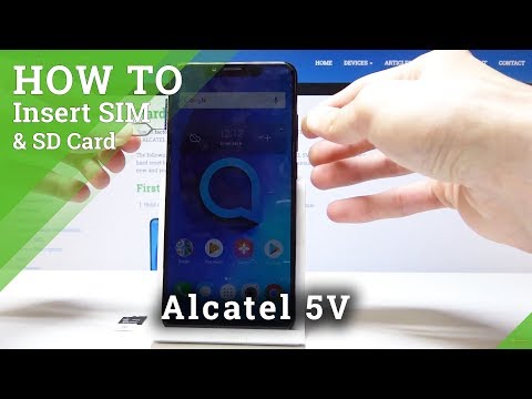How to Insert Nano SIM Card to Alcatel 5V - Input Memory Card