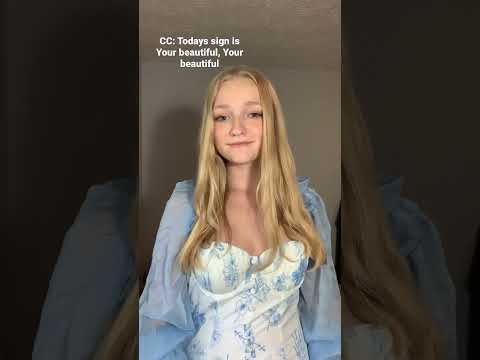 Your beautiful in Sign Language #educational #americansignlanguage #asl #learninglanguages