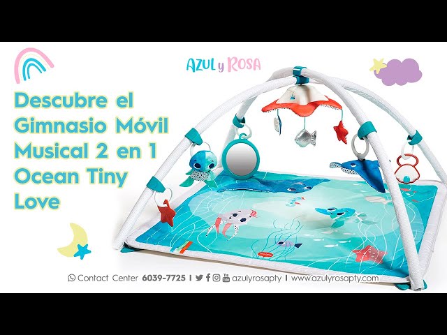 Vídeo relacionado con Tiny Love El mundo submarino Gimnasio musical, gimnasio actividades bebe, manta de juegos sensoriales sonoros y táctiles, música integrada y contenido multimedia, colección Treasure the Ocean
