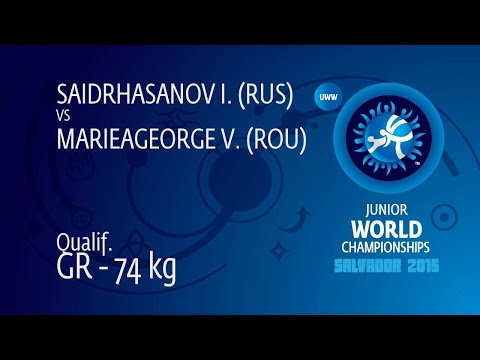 Qual. GR - 74 kg: I. SAIDRHASANOV (RUS) df. V. MARIEAGEORGE (ROU) by TF, 9-0