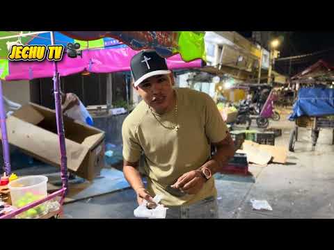 Probando comida callejera de Cienaga magdalena 🇨🇴🤤🍔🍟