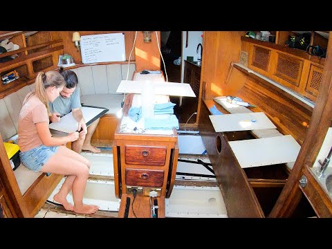 ⛵️The scariest project so far on the refit of our (once) abandoned sailboat!! 😱#158