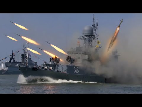 BRUTAL FIRE ‼️ Russian Navy Power 2023 Destroyed Target With New Missile